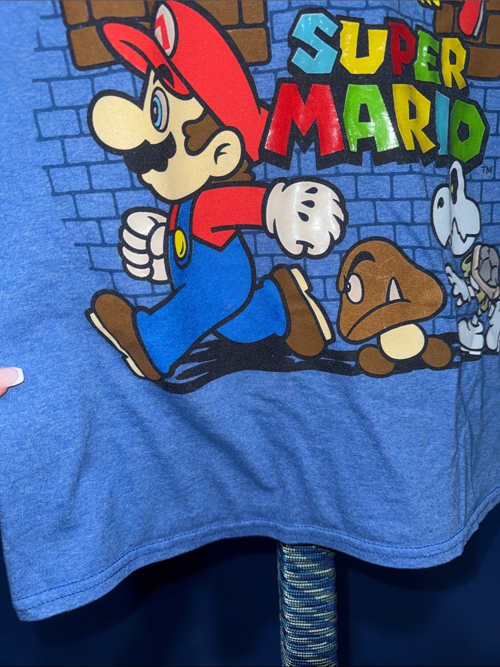 Super Mario - Blue Graphic Tee Boys Size XS - Picture 10 of 14